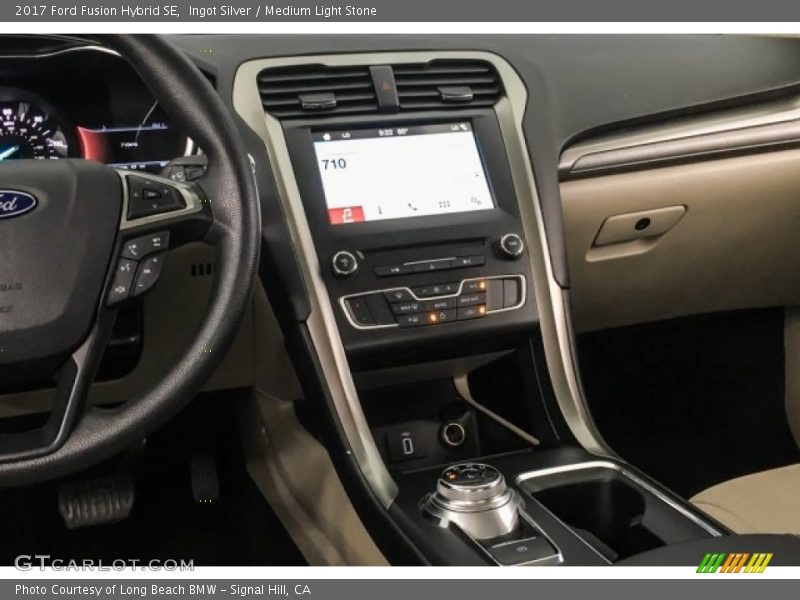 Ingot Silver / Medium Light Stone 2017 Ford Fusion Hybrid SE