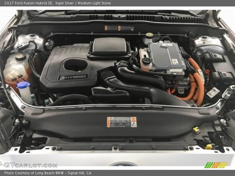 Ingot Silver / Medium Light Stone 2017 Ford Fusion Hybrid SE