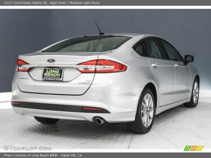 Ingot Silver / Medium Light Stone 2017 Ford Fusion Hybrid SE