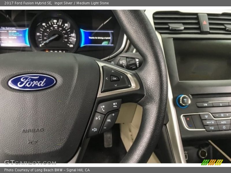 Ingot Silver / Medium Light Stone 2017 Ford Fusion Hybrid SE