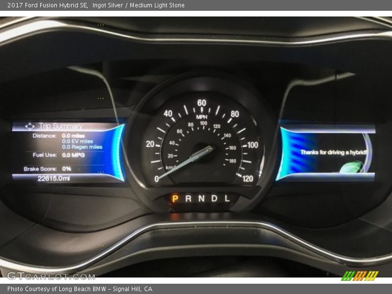 Ingot Silver / Medium Light Stone 2017 Ford Fusion Hybrid SE