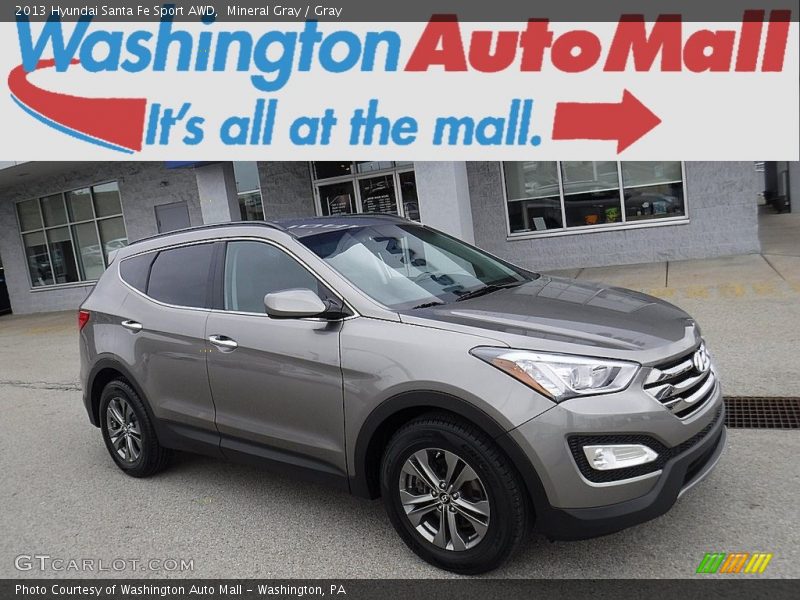 Mineral Gray / Gray 2013 Hyundai Santa Fe Sport AWD