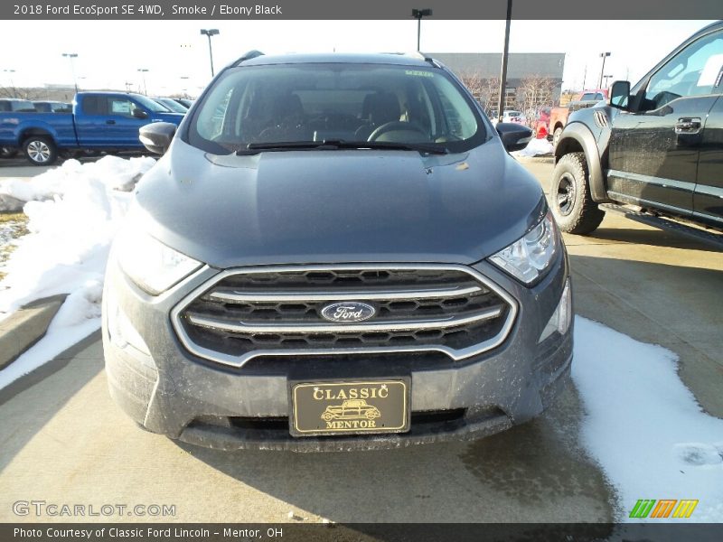 Smoke / Ebony Black 2018 Ford EcoSport SE 4WD