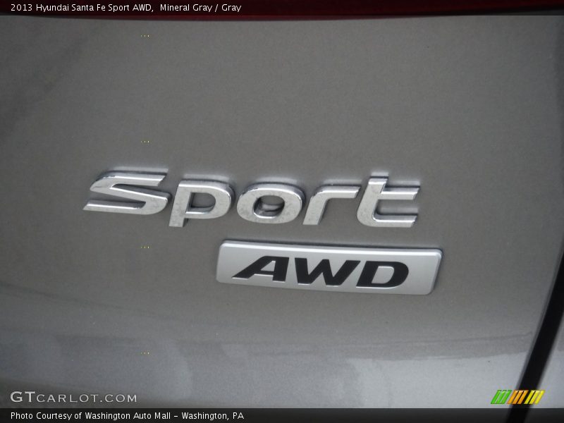 Mineral Gray / Gray 2013 Hyundai Santa Fe Sport AWD