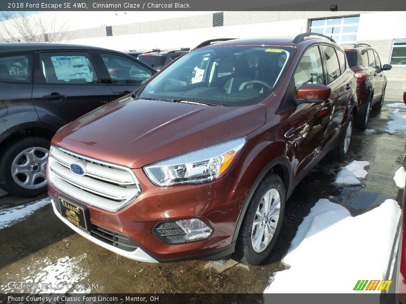 Cinnamon Glaze / Charcoal Black 2018 Ford Escape SE 4WD