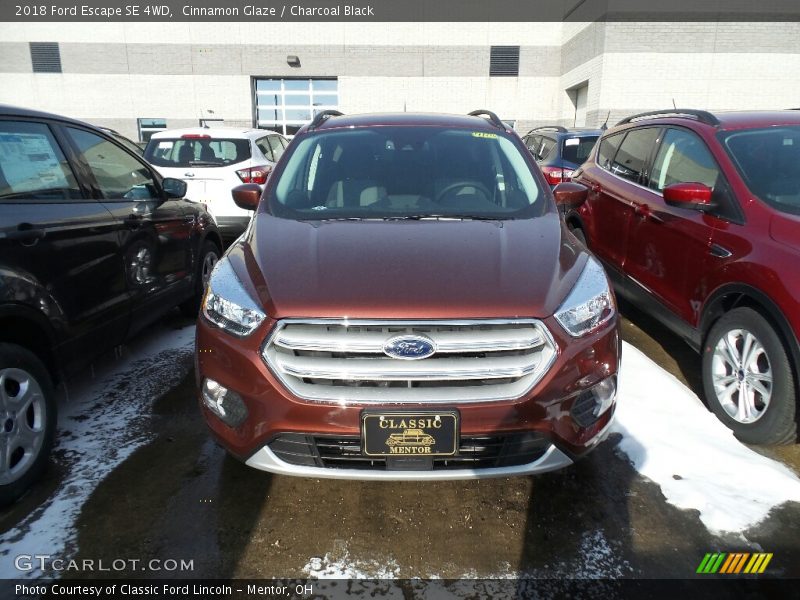 Cinnamon Glaze / Charcoal Black 2018 Ford Escape SE 4WD