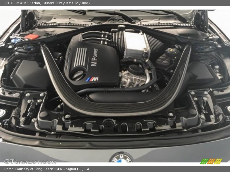 Mineral Grey Metallic / Black 2018 BMW M3 Sedan