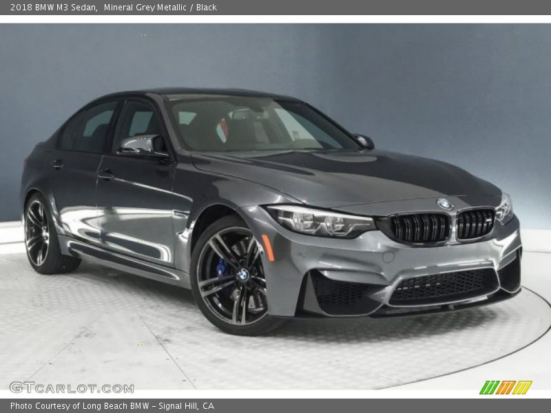 Mineral Grey Metallic / Black 2018 BMW M3 Sedan
