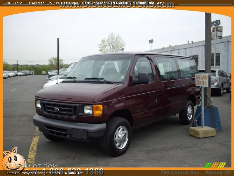 Dark Toreador Red Metallic / Medium Flint Grey 2006 Ford E Series Van E350 XL Passenger