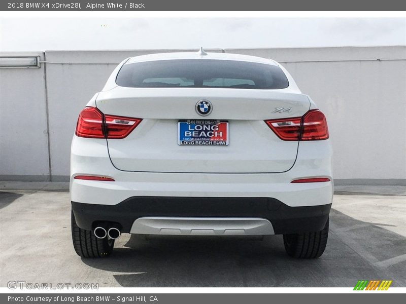 Alpine White / Black 2018 BMW X4 xDrive28i