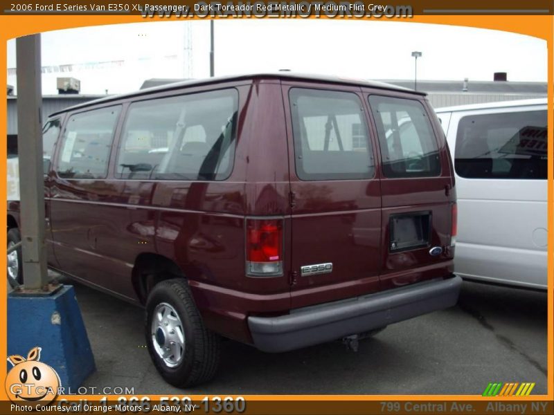 Dark Toreador Red Metallic / Medium Flint Grey 2006 Ford E Series Van E350 XL Passenger