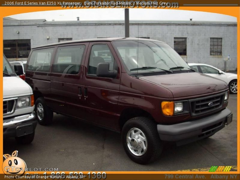 Dark Toreador Red Metallic / Medium Flint Grey 2006 Ford E Series Van E350 XL Passenger
