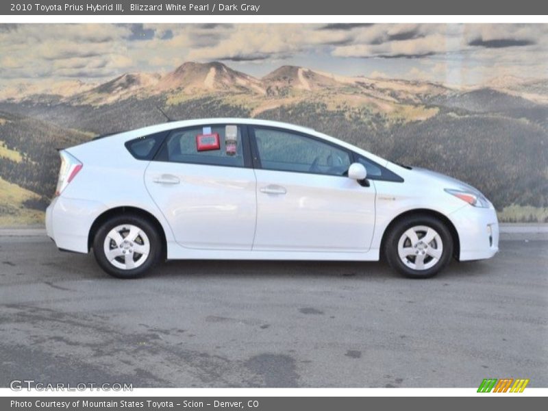 Blizzard White Pearl / Dark Gray 2010 Toyota Prius Hybrid III