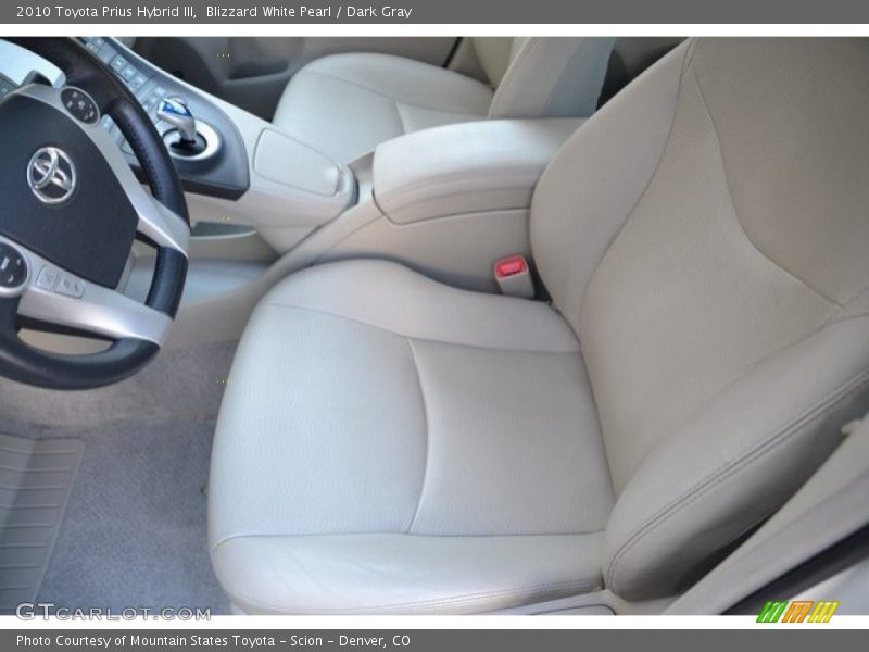 Blizzard White Pearl / Dark Gray 2010 Toyota Prius Hybrid III
