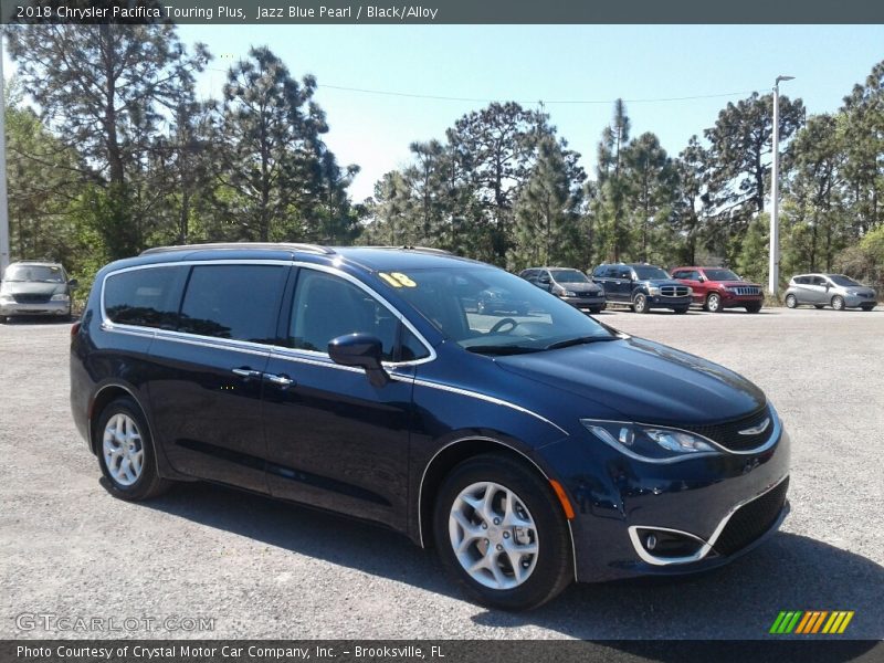 Jazz Blue Pearl / Black/Alloy 2018 Chrysler Pacifica Touring Plus