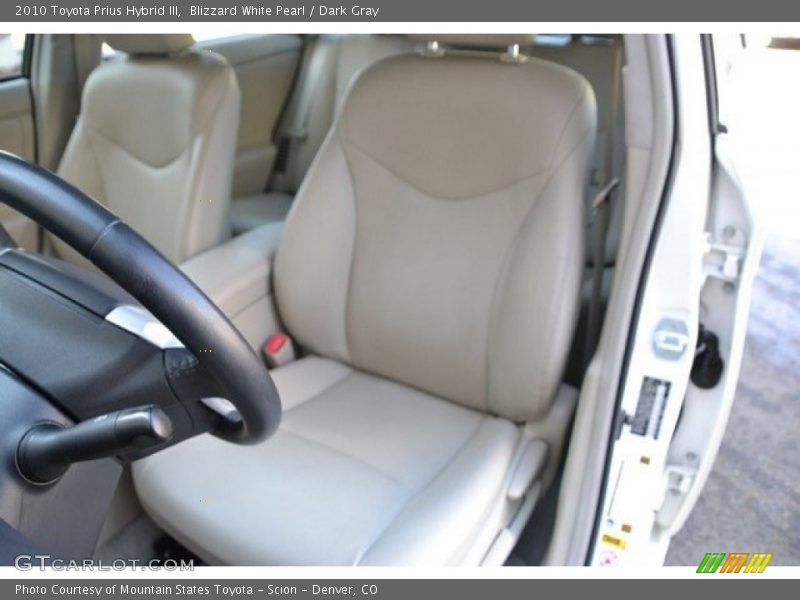 Blizzard White Pearl / Dark Gray 2010 Toyota Prius Hybrid III