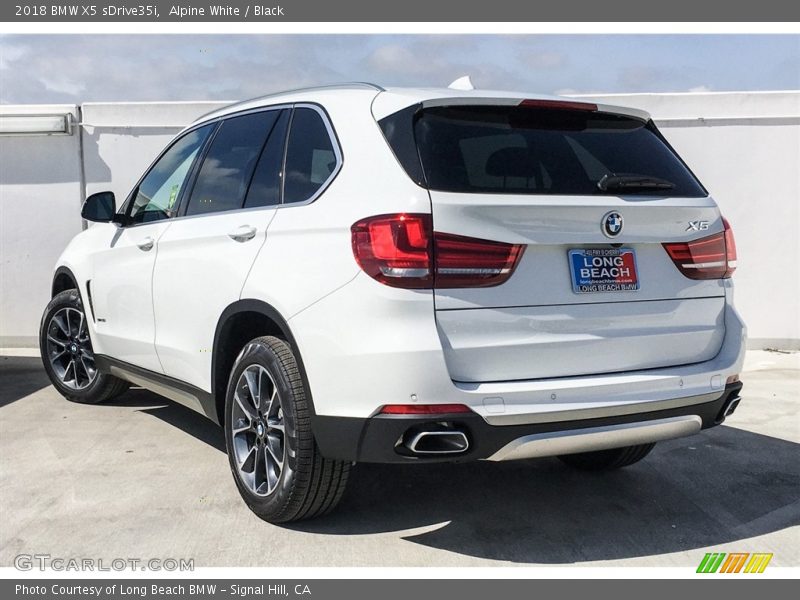 Alpine White / Black 2018 BMW X5 sDrive35i