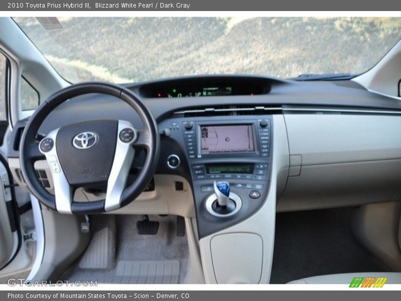 Blizzard White Pearl / Dark Gray 2010 Toyota Prius Hybrid III