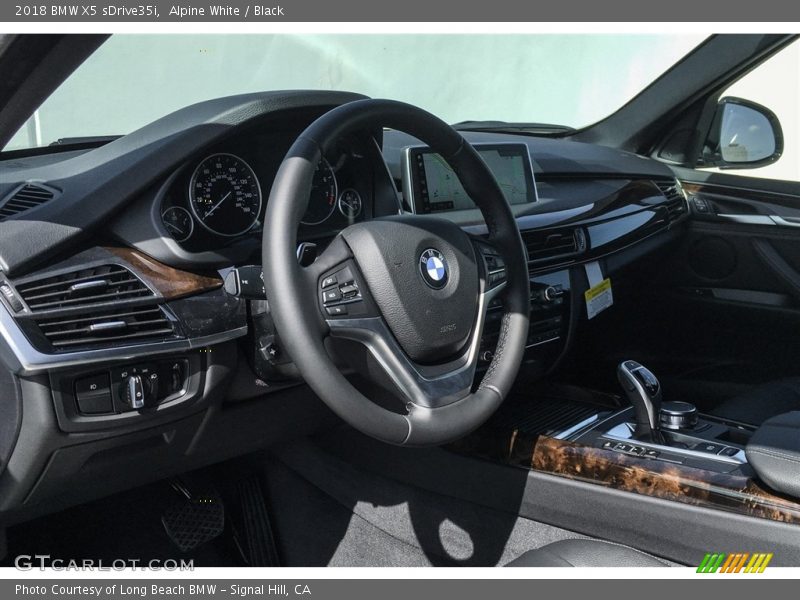 Alpine White / Black 2018 BMW X5 sDrive35i