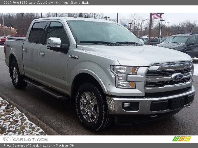 Ingot Silver / Black 2017 Ford F150 Lariat SuperCrew 4X4