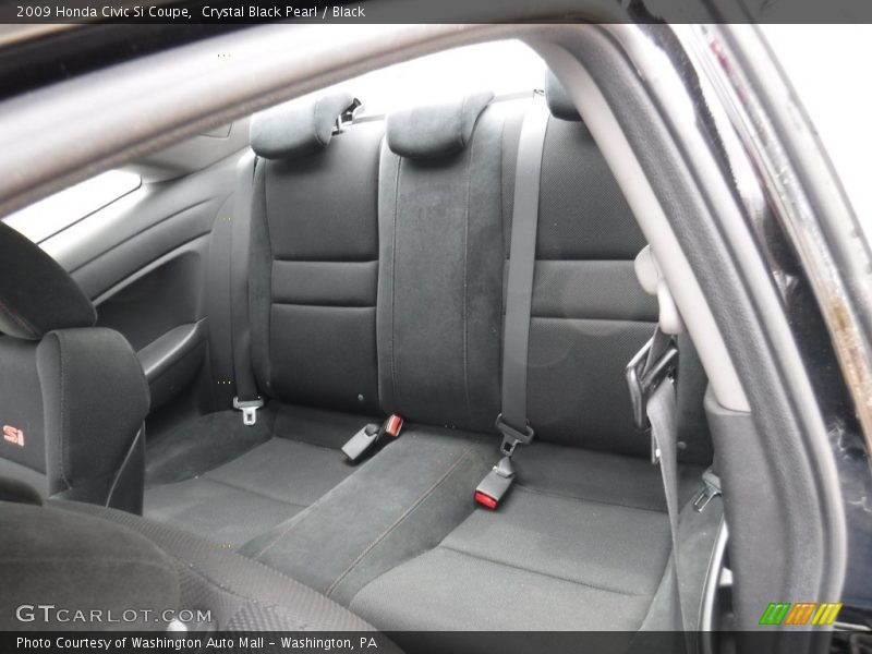 Crystal Black Pearl / Black 2009 Honda Civic Si Coupe