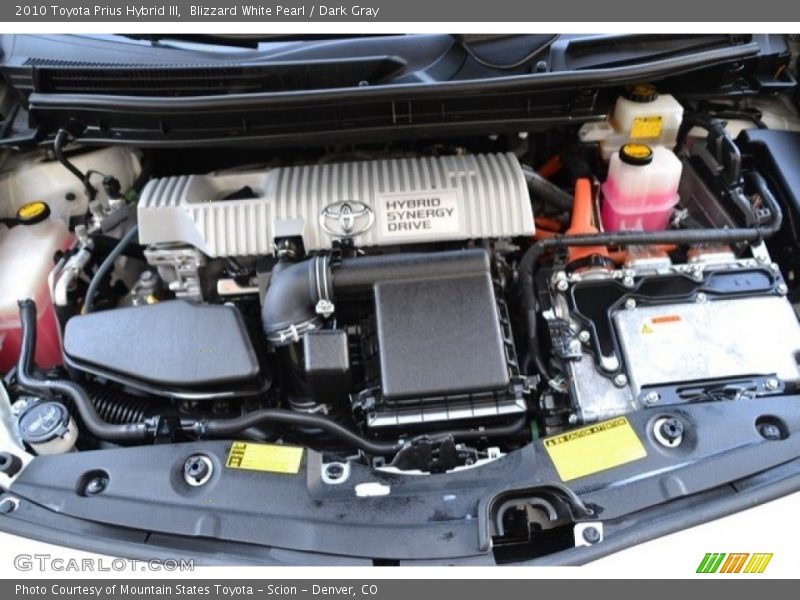 Blizzard White Pearl / Dark Gray 2010 Toyota Prius Hybrid III