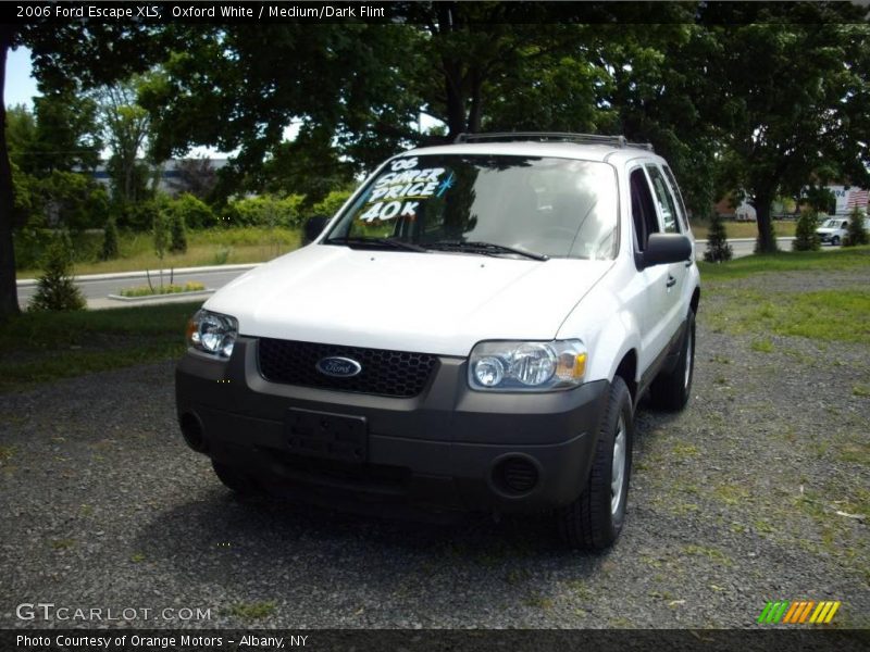 Oxford White / Medium/Dark Flint 2006 Ford Escape XLS