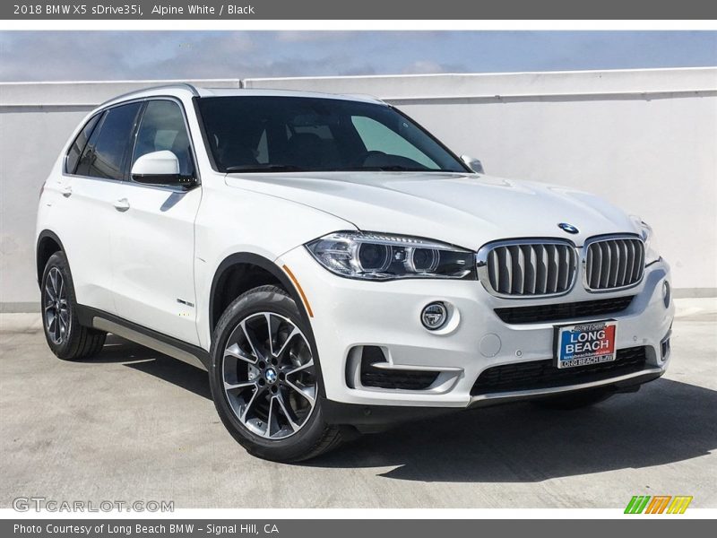 Alpine White / Black 2018 BMW X5 sDrive35i