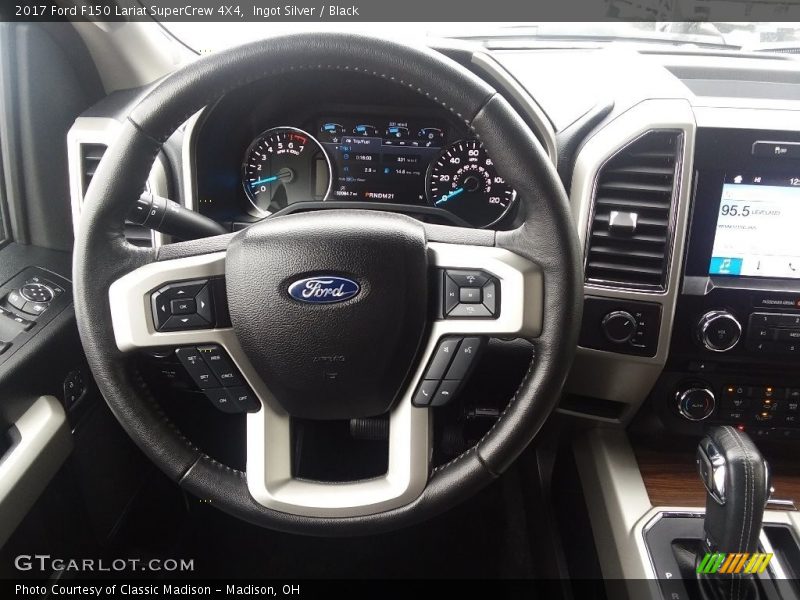 Ingot Silver / Black 2017 Ford F150 Lariat SuperCrew 4X4