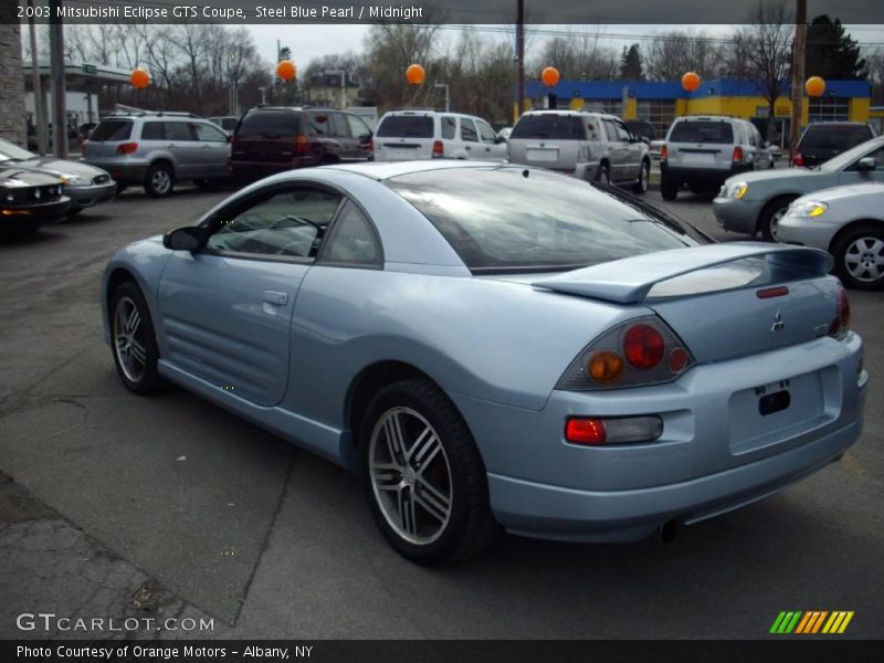 Steel Blue Pearl / Midnight 2003 Mitsubishi Eclipse GTS Coupe