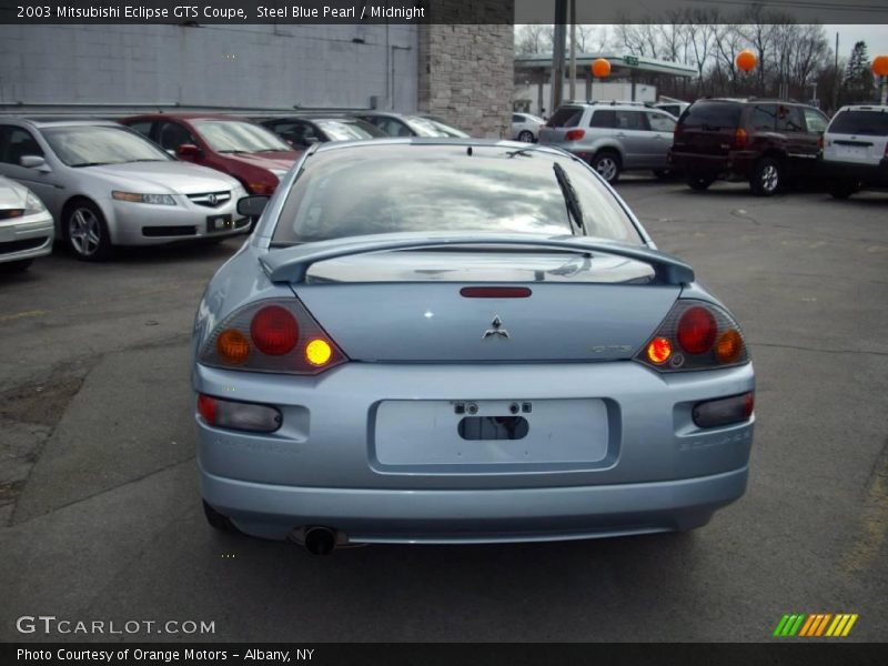 Steel Blue Pearl / Midnight 2003 Mitsubishi Eclipse GTS Coupe