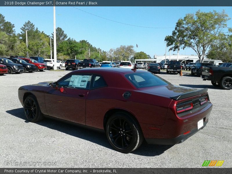 Octane Red Pearl / Black 2018 Dodge Challenger SXT