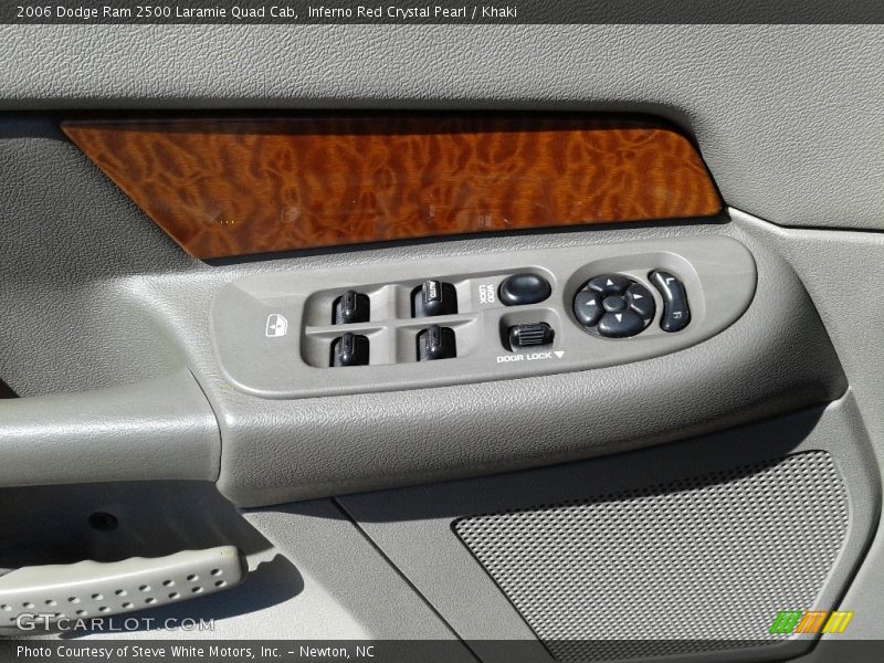 Inferno Red Crystal Pearl / Khaki 2006 Dodge Ram 2500 Laramie Quad Cab