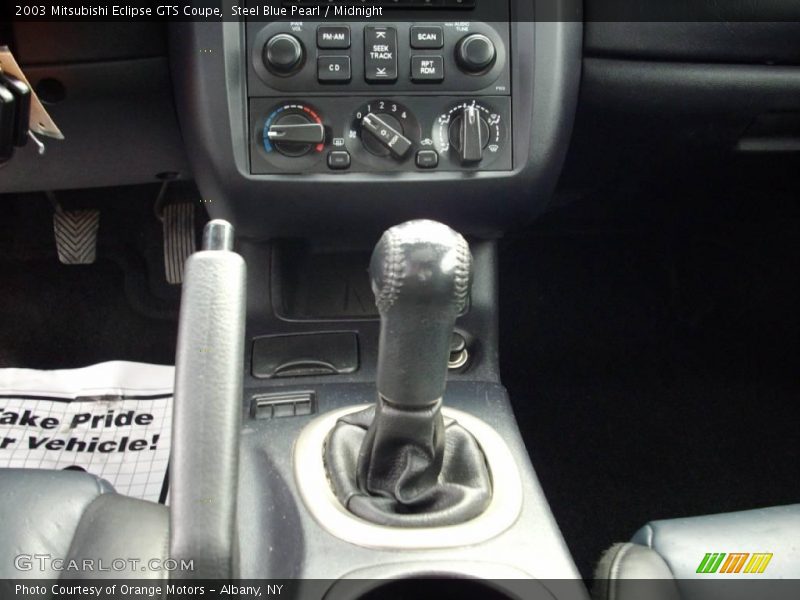 Steel Blue Pearl / Midnight 2003 Mitsubishi Eclipse GTS Coupe
