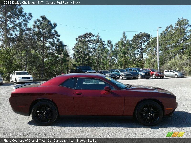 Octane Red Pearl / Black 2018 Dodge Challenger SXT