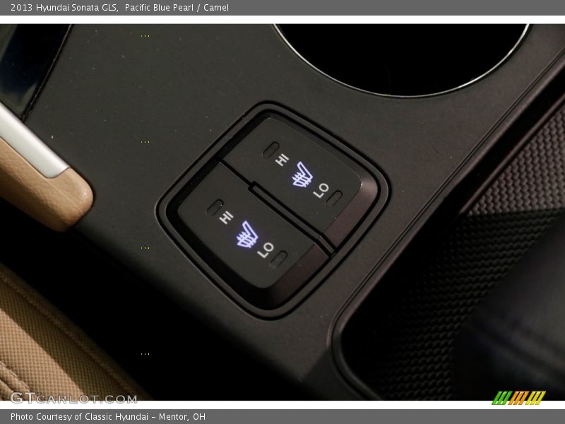 Pacific Blue Pearl / Camel 2013 Hyundai Sonata GLS