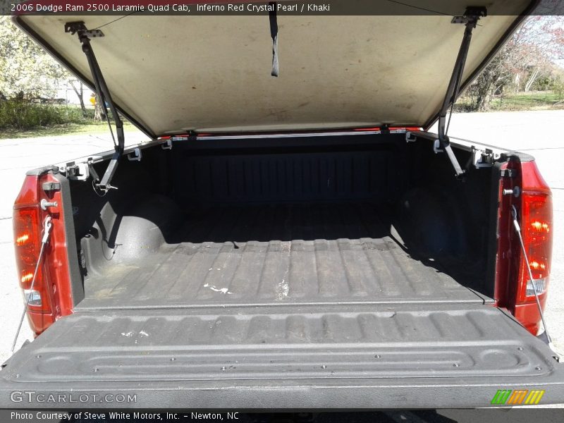 Inferno Red Crystal Pearl / Khaki 2006 Dodge Ram 2500 Laramie Quad Cab