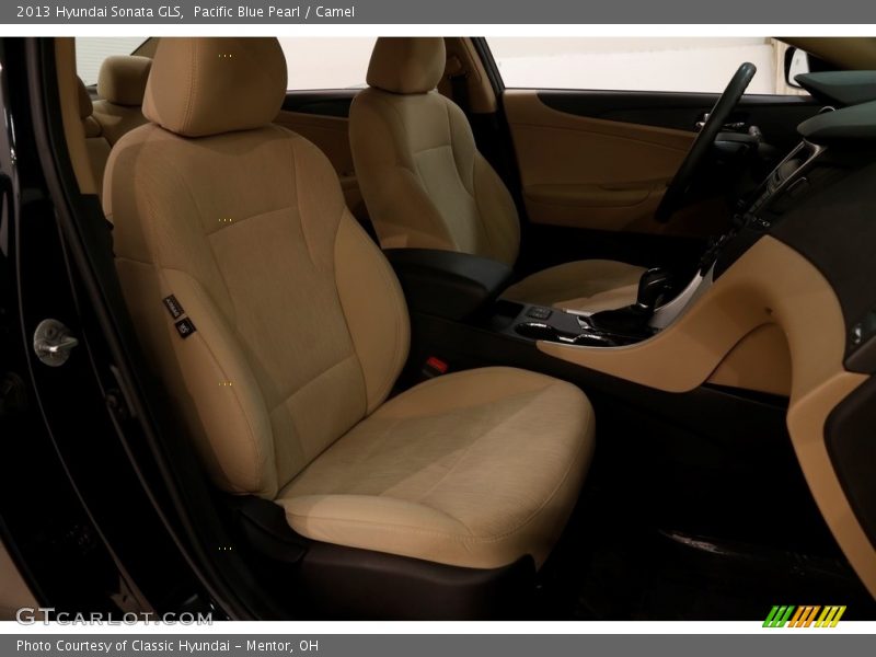 Pacific Blue Pearl / Camel 2013 Hyundai Sonata GLS