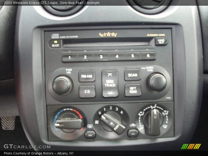 Steel Blue Pearl / Midnight 2003 Mitsubishi Eclipse GTS Coupe