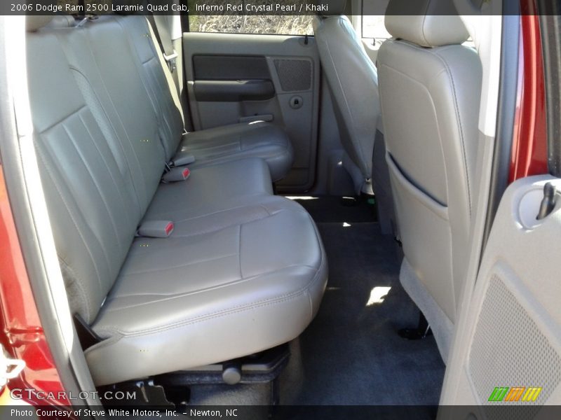 Inferno Red Crystal Pearl / Khaki 2006 Dodge Ram 2500 Laramie Quad Cab