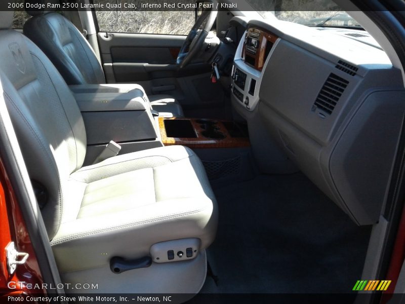 Inferno Red Crystal Pearl / Khaki 2006 Dodge Ram 2500 Laramie Quad Cab