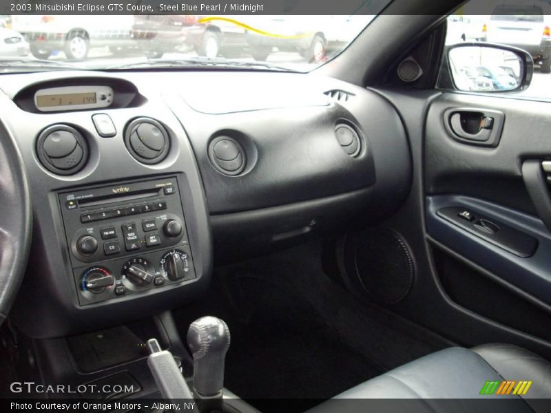 Steel Blue Pearl / Midnight 2003 Mitsubishi Eclipse GTS Coupe