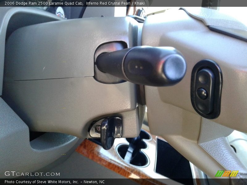 Inferno Red Crystal Pearl / Khaki 2006 Dodge Ram 2500 Laramie Quad Cab