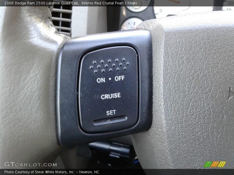 Inferno Red Crystal Pearl / Khaki 2006 Dodge Ram 2500 Laramie Quad Cab