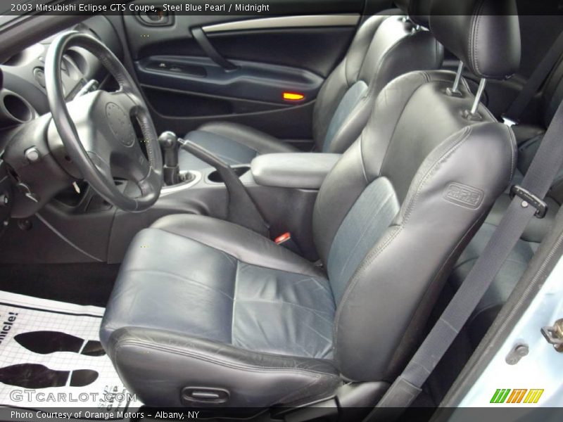 Steel Blue Pearl / Midnight 2003 Mitsubishi Eclipse GTS Coupe