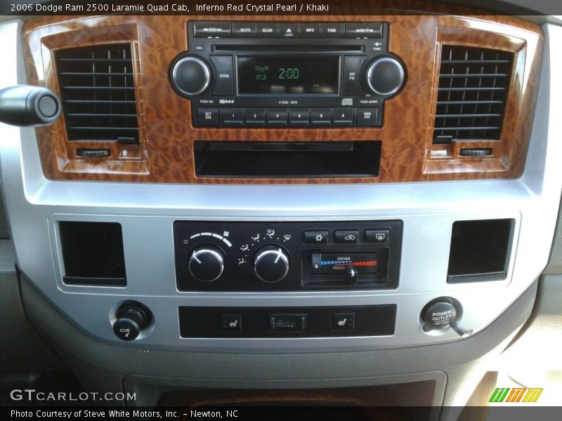 Inferno Red Crystal Pearl / Khaki 2006 Dodge Ram 2500 Laramie Quad Cab