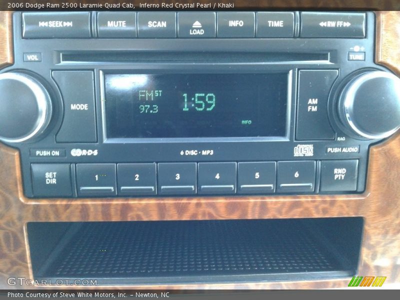 Inferno Red Crystal Pearl / Khaki 2006 Dodge Ram 2500 Laramie Quad Cab