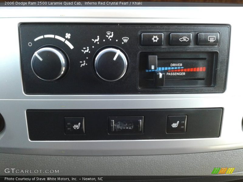 Inferno Red Crystal Pearl / Khaki 2006 Dodge Ram 2500 Laramie Quad Cab