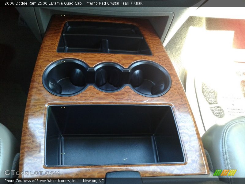 Inferno Red Crystal Pearl / Khaki 2006 Dodge Ram 2500 Laramie Quad Cab