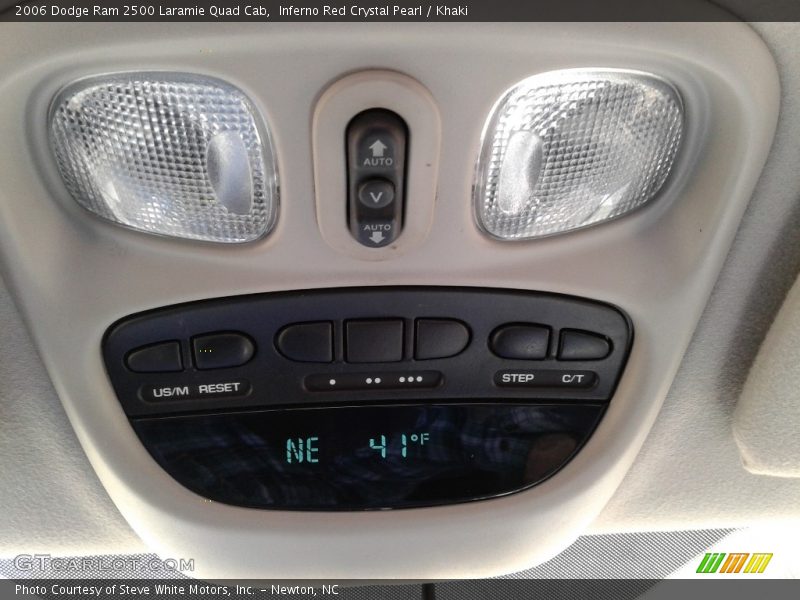 Inferno Red Crystal Pearl / Khaki 2006 Dodge Ram 2500 Laramie Quad Cab